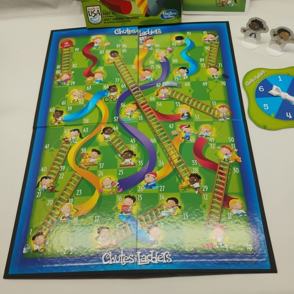 2013 Hasbro Chutes & Ladders Complete 2-3 Players USA Made - Picture 2 of 9